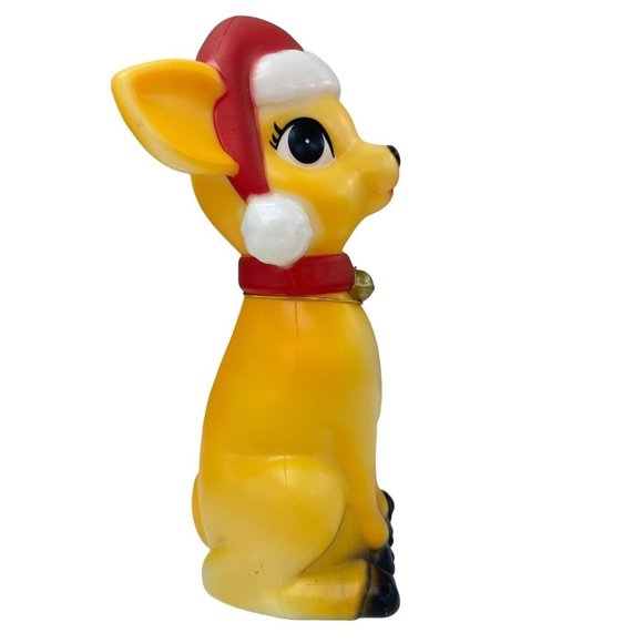 Holiday Time Indoor 11 Inch Christmas Reindeer Table Top Light Up Blow Mold NEW! - Picture 2 of 7